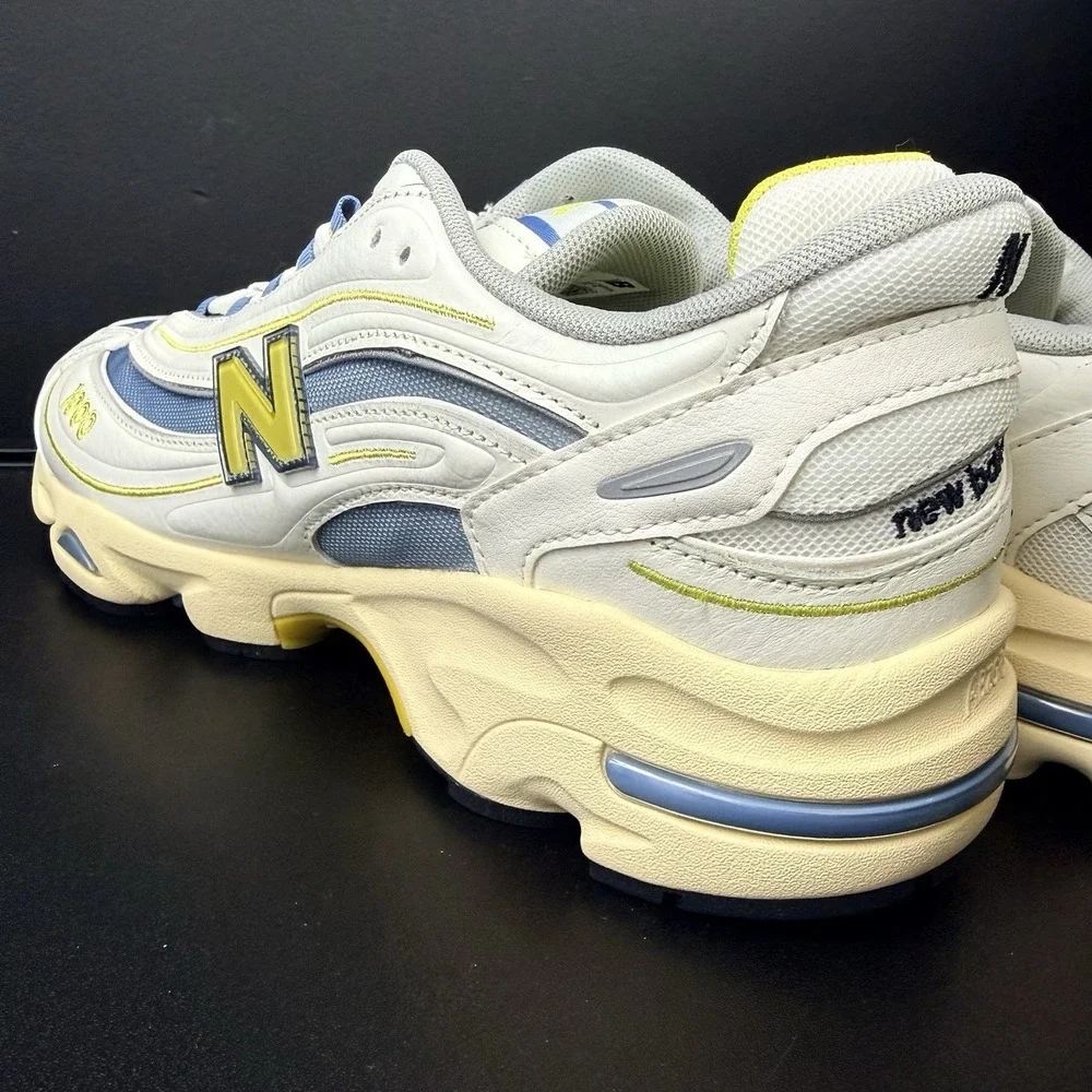 New Balance 1000 Mens Size 8.5 Shoes M1000CA‎ Sea Salt Heron Blue Sneaker White